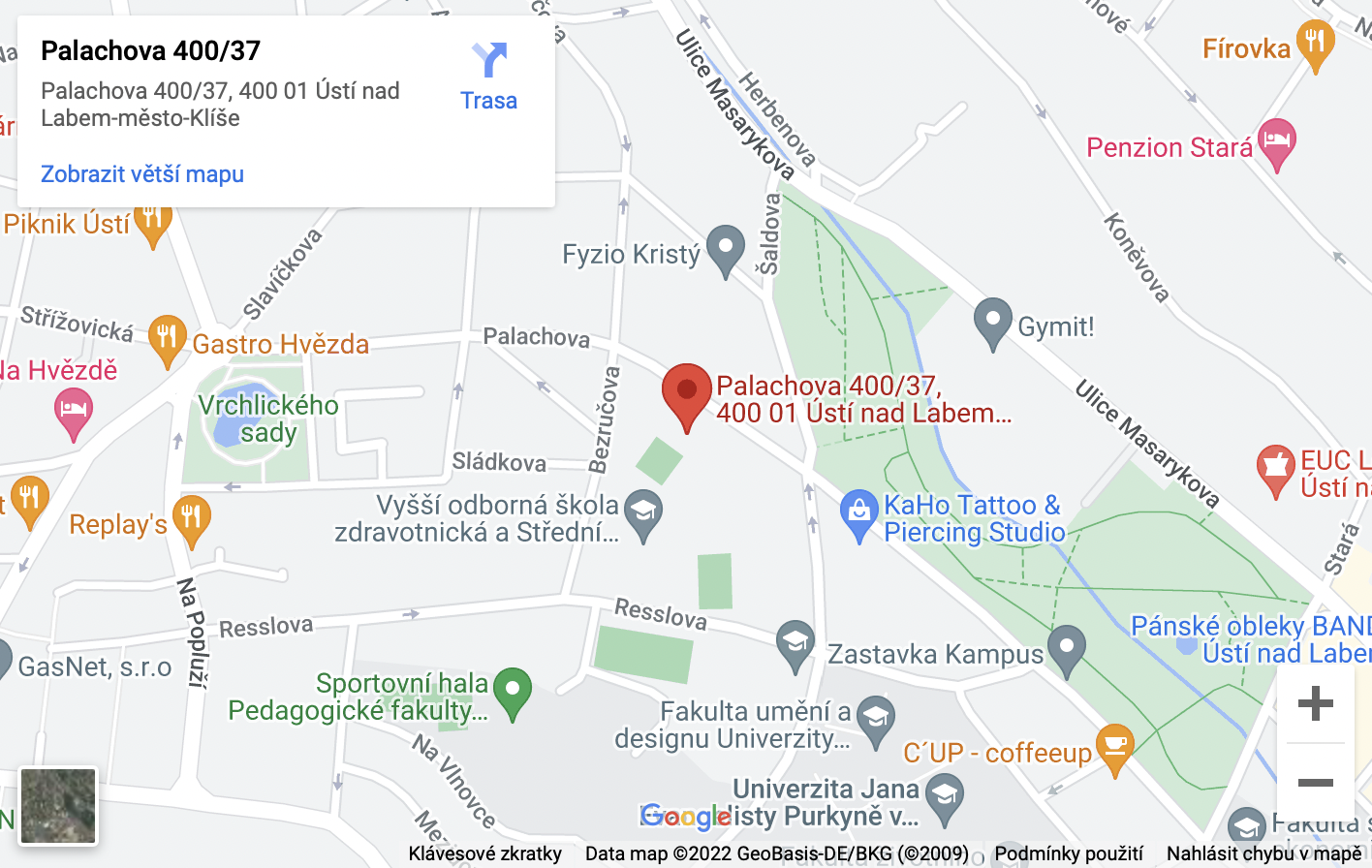 Mapa školy